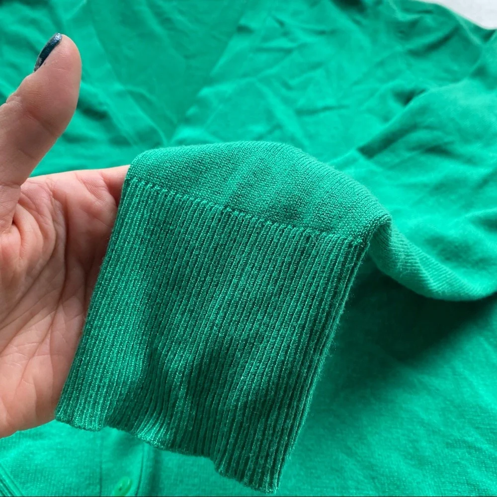 🍃 CASUAL SPRING GREEN KNIT CARDIGAN SWEATER!